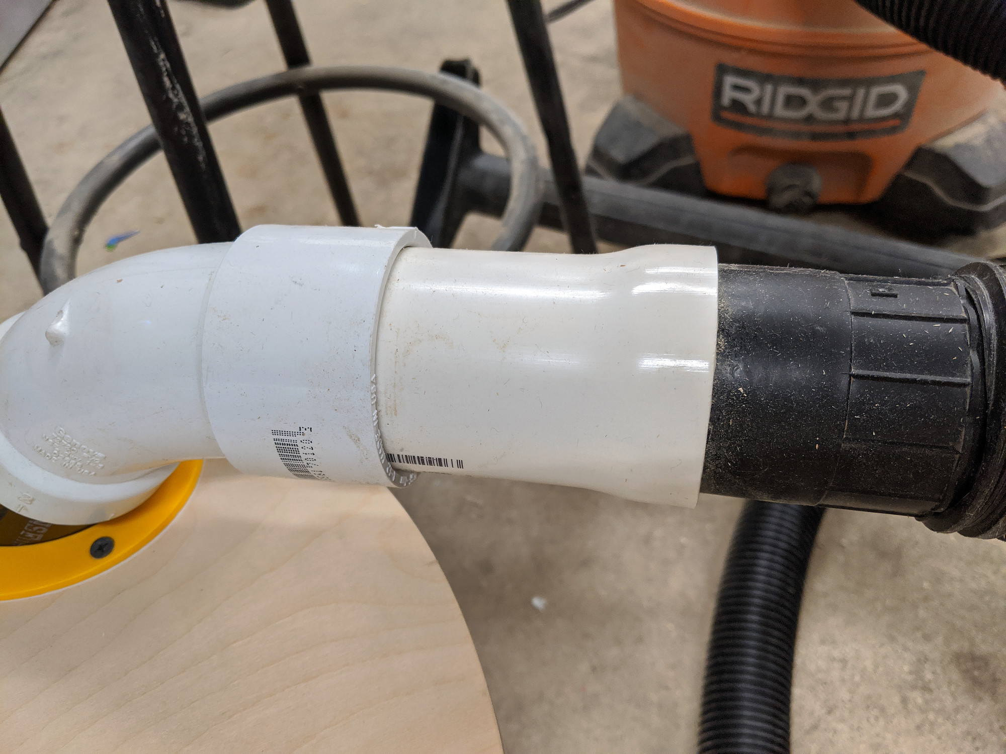 PVC vacuum hose adapter