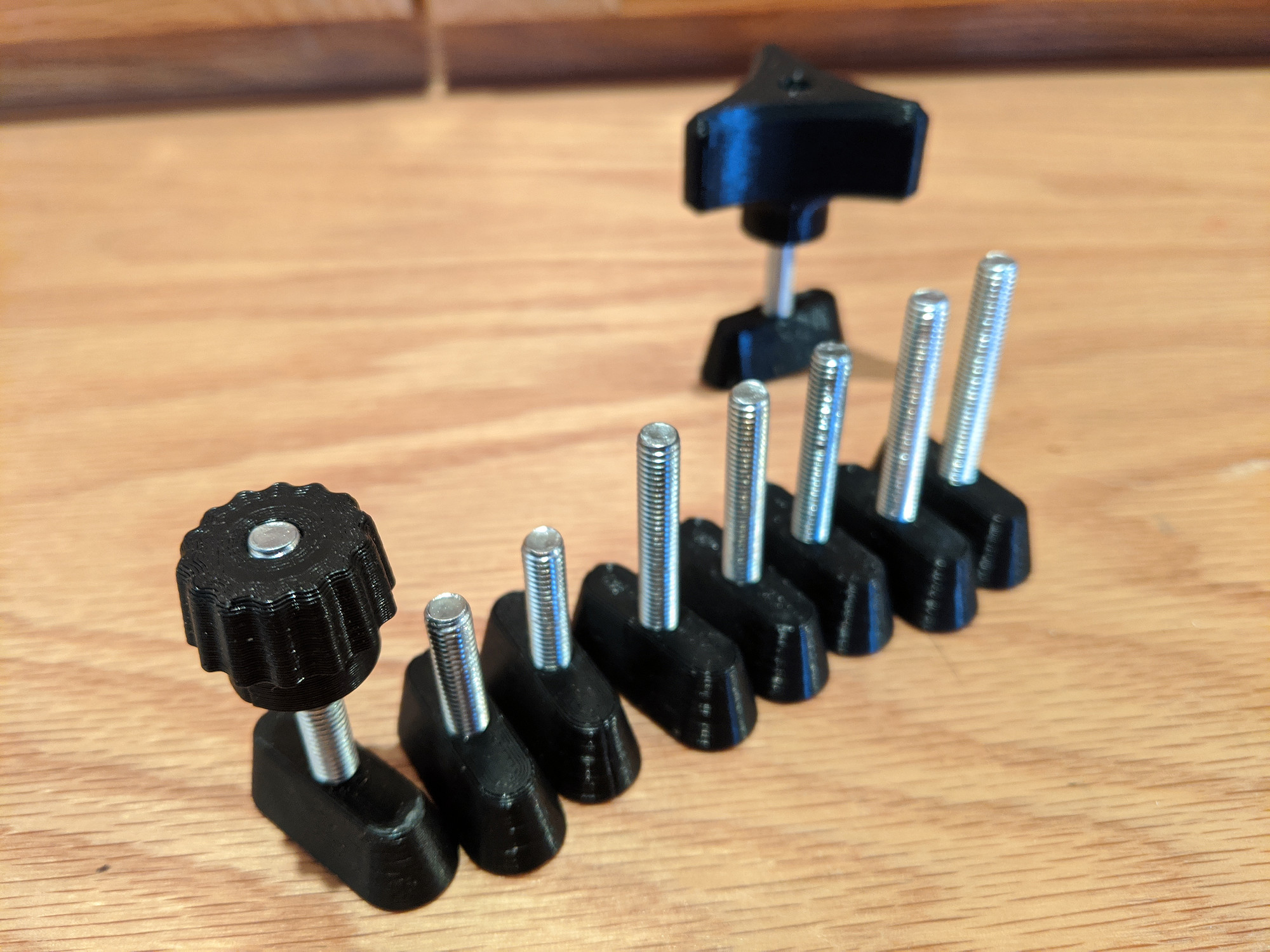 Dovetail inserts and knobs