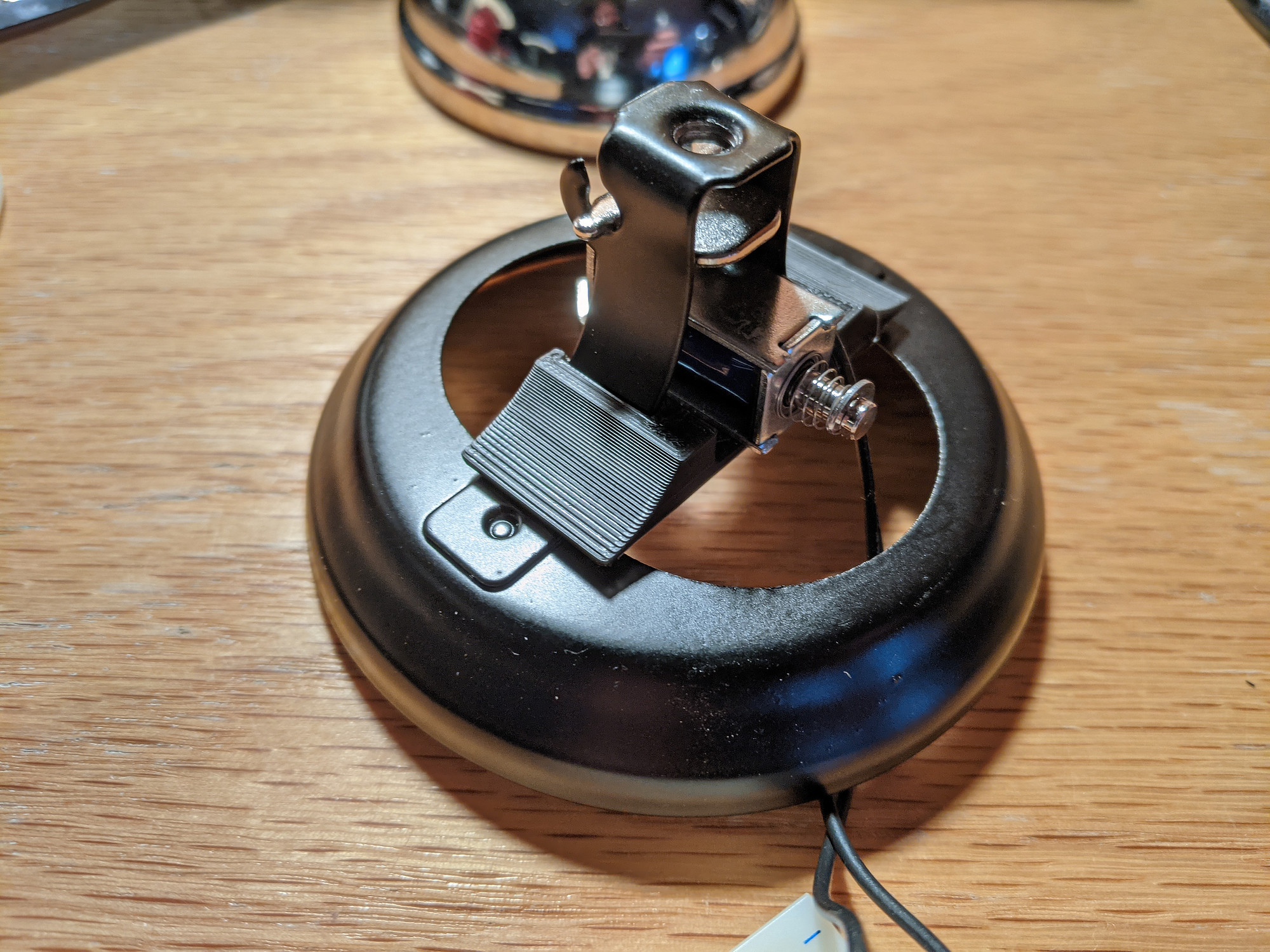 3D printed mount attached to desk bell