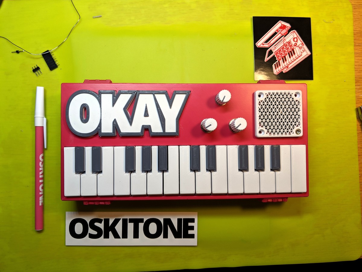 Okay2 synth with closed case